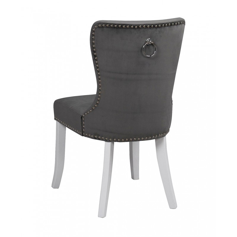 RO In Dining Chair Grey Plush